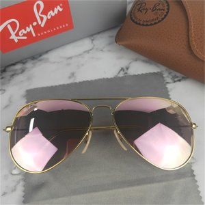 Ray-Ban Sunglasses Silver/Pink Mirror RB3025 Sunglasses♫♫♫